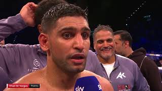 POST FIGHT Amir Khan discusses whether he will fight Kell Brook or Manny Pacquiao next [upl. by Nicram416]