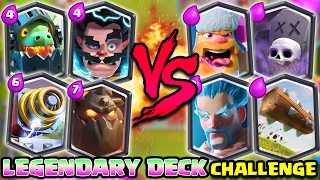 DECK SOLO LEGGENDARIE vs DECK SOLO LEGGENDARIE  LEGENDARY CHALLENGE Clash Royale ITA w Giampytek [upl. by Nabatse]