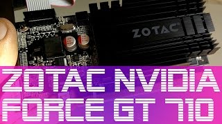 Zotac Geforce GT 710 Video Card  2GB DDR3 Graphic Memory  Unboxing amp Review [upl. by Udele]