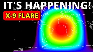 WARNING X9 SOLAR FLARE EVEN STRONGER NOW [upl. by Idyak]