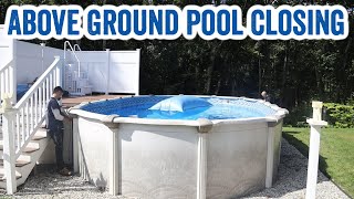 How to Close an Above Ground Pool for Winter  Winterize an Aboveground Pool [upl. by Rudy]