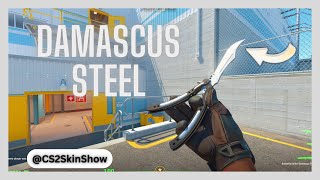 CS2 Butterfly Knife Damascus Steel  CS2 Knife Showcase 4K [upl. by Negyam]