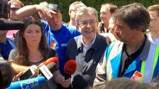 SOUTIEN AUX SALARIÉS DE GMampS  Mélenchon [upl. by Naeruat]