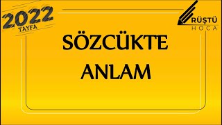 69Sözcükte Anlam FULL  RÜŞTÜ HOCA [upl. by Ticon]