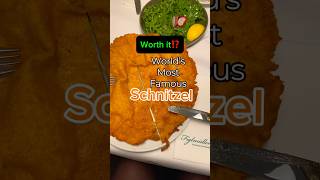 Tried the most famous schnitzel in world🍽️ schnitzel vienna food foodie travel figlmuller [upl. by Marjorie]