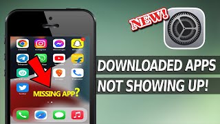 How to Fix Downloaded Apps not Showing Up on iPhone Home screen [upl. by Iliam]