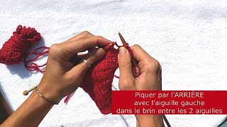 Augmentation Intercalaire à Droite au Tricot [upl. by Ladiv]