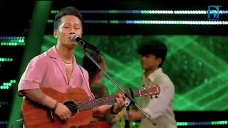 Coach Chewang Lama quotKeBal Timi NaiquotThe Voice of Nepal Kids Season 3 [upl. by Dielle]