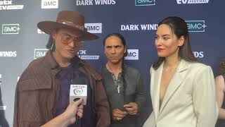 Interview Kiowa Gordon Zahn McClarnon and Jessica Matten Preview Dark Winds [upl. by Tterrej]