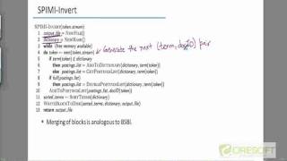 WDM 43 Index Construction Using Blocked Sort Based Indexing Algorithm [upl. by Ahsemak380]