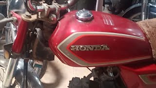 motorcycle HONDA CD 70cc model 1988  Honda old  Honda bike [upl. by Eirod]