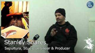 Sepultura  Stanley Soares  Studio engineer interview  AKG C414 [upl. by Ainitsirc552]