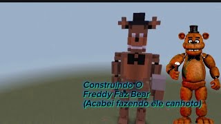 Construí o Freddy de Fnaf no minecraft Madark009k [upl. by Euqinoj]