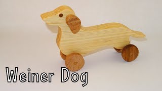 How To Make a Wooden Toy Weiner Dog  Toys For Charity [upl. by Darcia138]