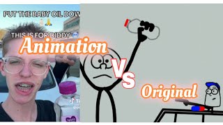 Zecki AnimeAnimation VS Original 😂😂  1 [upl. by Kronfeld]