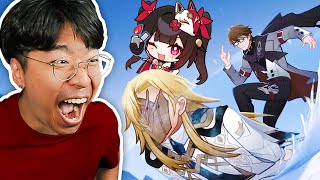 Honkai Impact 3rd x Honkai Star Rail Collab REACTION [upl. by Wesa]