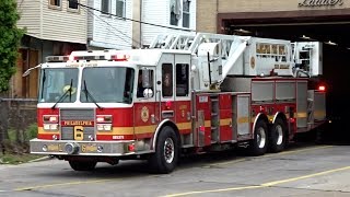 PFD Ladder Tower 6 Battalion 11 amp Engine 5 Responding [upl. by Belcher]