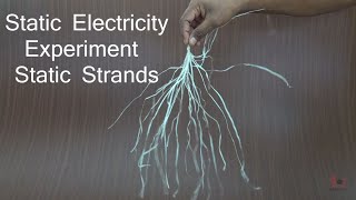 Static Electricity Experiment  Static Strands  English [upl. by Yukio]