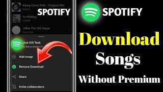 How to Download Songs In Spotify Without Premium  2024  Easy Method iphone iOS 17 [upl. by Marchelle]