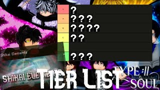 Shikai Tier List  Type Soul [upl. by Okika]