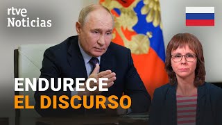 RUSIA PUTIN AMENAZA con una quotGUERRA contra la OTANquot si UCRANIA usa ARMAMENTO en su TERRITORIO RTVE [upl. by Kordula550]