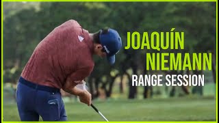 Watch Joaquin Niemann Warm Up Swings On The Range [upl. by Dotty2]