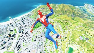 GTA 5 Spiderman Epic Jumps Compilation PART 163GTA V Fails Funny Moments [upl. by Weinstock]