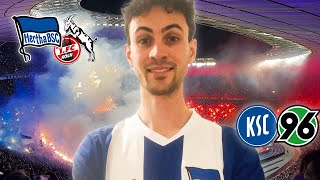 1 TAG 2 SPIELE HERTHA BSC  1 FC KÖLN amp HANNOVER  KSC STADIONVLOG [upl. by Volny674]