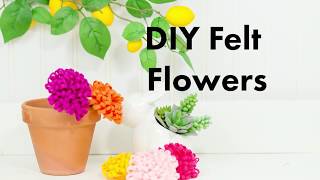 DIY Felt Chrysanthemum Flower Tutorial [upl. by Altis17]