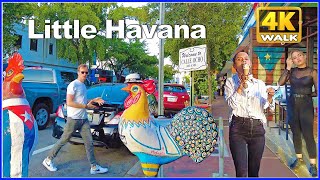 【4K】WALK Miami Calle Ocho LITTLE HAVANA Florida USA Travel [upl. by Seward111]