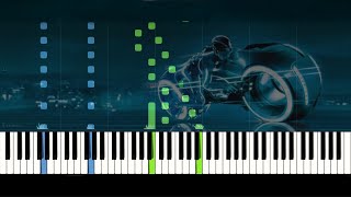 Tron Legacy  Fall  Piano Tutorial [upl. by Enimrej]