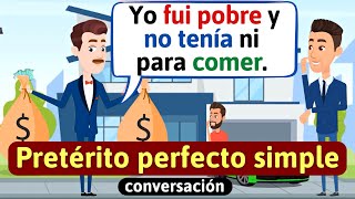 Conversación en pasado Pretérito perfecto simple Aprende español  diálogos en español [upl. by Zaslow]