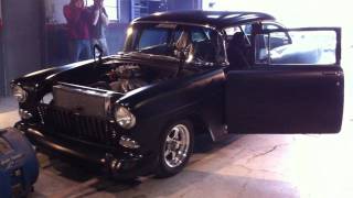 632 cubic inch 55 Chevy chassis dyno [upl. by Lambrecht]