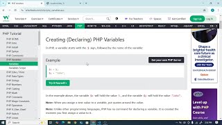 PHP Variables and Comments Multiline Comments [upl. by Aicela]