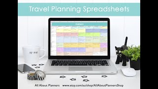 How I use Excel to organize all my travel plans  research itinerary hotel tours bookings lists [upl. by Donall486]