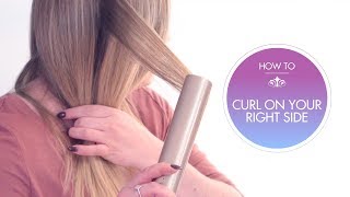 How To Curl Your Hair With The TYME Iron Pro Right Side Instruction [upl. by Llibyc640]