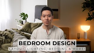 How To Design A Functional amp Cozy Bedroom  Layout Lighting Storage Bedding amp More [upl. by Ignatzia621]