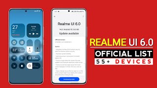 Realme UI 60 Android 15  Official List 55 Devices  Release Date🔥 [upl. by Sirama]