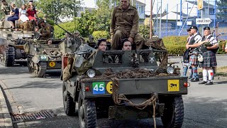 British armour convoy Dingo Universal Carrier amp Firefly [upl. by Hayikat]