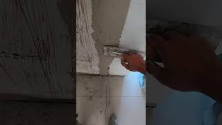 Painter Applying putty  Puttying for renovation putty [upl. by Novihc]