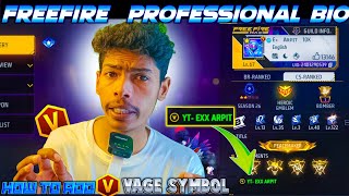 How to Add V Badge In Free Fire Profile  V Badge Kaise Le  V Badge Kaise Milega  FF V Badge Code [upl. by Nalloh]