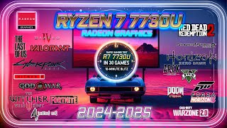 Ryzen 7 7730U  Radeon Graphics in 30 GAMES  2024  Laptop Benchmarks [upl. by Eihpos]