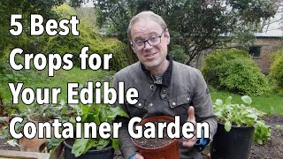 5 Best Crops for Your Edible Container Garden [upl. by Reidid885]