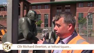 Thomas Telford statue amp Telford Square refurb update [upl. by Aikin]