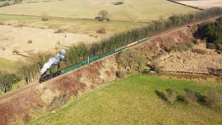 Watercress Line by Drone 4K [upl. by Nnayr]