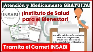 🚨Atención y Medicamento ¡GRATUITO🛑​ Instituto de Salud para el Bienestar 🚨 ​ [upl. by Skillern]