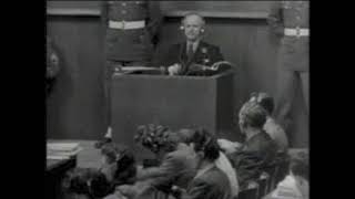 Nuremberg Trial Day 124 1946 Adm Karl Doenitz Direct Otto Kranzbuehler PM [upl. by Eceinaj]