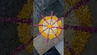 Easy onam pookalam design 🌸🏵️🌸🌼onam onampookalam trending viralvideo shorts [upl. by Anela]