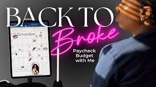 November Paycheck Budget with me  New income 💰💵 [upl. by Atilem]