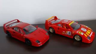 118 Ferrari F40 KK scale vs Burago [upl. by Hulda]